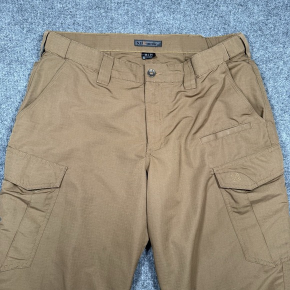 5.11 Brown Tactical Pants 38x34 Stryke Men's Regular Fit Cargo Pant Work - Picture 2 of 9